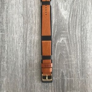KOMONO Watch Strap Cognac Gold 20